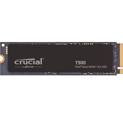 CRUCIAL T500 SSD NVMe M.2 2TB PCIe 4.0 (čtení max. 7400MB/s, zápis max. 7000MB/s)