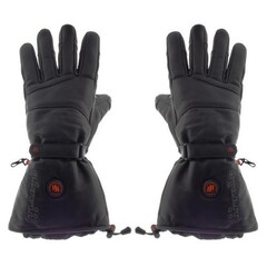 GLOVII SKI Leather, vyhřívané rukavice, XL, černé