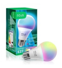 NOUS P3, smart žárovka E27 230V, WiFi, 810lm, vícebarevná RGB, kompatibilní s Tuya