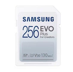 SAMSUNG SD card SDXC 256GB EVO PLUS class10 UHS-I U3 V30 130MB/s