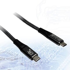 INTER-TECH kabel USB3.2 Type-C na USB3.2 Type-C, 240W, 1,5m