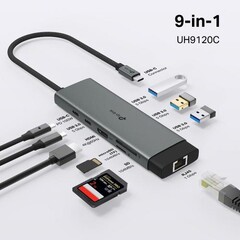 TP-LINK UH9120C Dokovací stanice USB-C, HDMI, RJ45, 1x USB C, 3x USB, čtečka SD/microSD, PD 100W