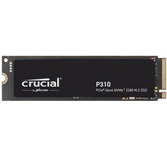 CRUCIAL P310 SSD NVMe M.2 2TB PCIe 4.0 (čtení max. 7100MB/s, zápis max. 6000MB/s)