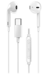 GENIUS sluchátka HS-M365 bílá mikrofon, ovládání hlasitosti, USB-C