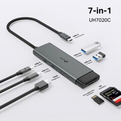 TP-LINK UH7020C Dokovací stanice USB-C, HDMI, 1x USB C, 2x USB, čtečka SD/microSD, PD 100W