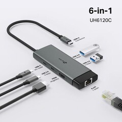 TP-LINK UH6120C Dokovací stanice USB-C, HDMI, RJ45, 1x USB C, 2x USB, PD 100W