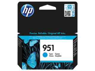 HP CN050AE originální náplň azurová č.951 malá (cca 700 stran, cyan, pro OJ 8610, 8620)