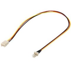 KABEL prodlužovací kabel k ventilátoru 3pin(M) - 3pin(F) , 30cm