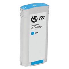 HP B3P19A náplň č.727 azurová 130ml cyan (designjet T1500, T920, T2500)