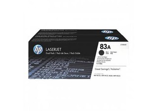 HP CF283AD = 2pack (= 2x CF283A) černý toner č.83A cca 2x 1500str. (pro LJ PRO M125, M127, M201, M22