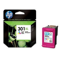 HP CH564EE originální náplň barevná č.301XL color, velká (330stran, pro Deskjet 1050, 1510, 2050, 25