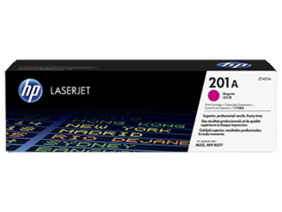 HP CF403A magenta toner č.201A malý cca 1400 str. (HP CLJ M252, M277, M274, purpurová, ColorSphere 3