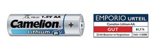 CAMELION 2ks baterie LITHIUM AA/FR6 blistr baterie 1.5V (cena za 2pack)