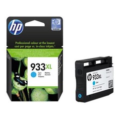 HP CN054AE náplň č.933XL azurová velká (cca 825 stran, cyan, pro OJ 6700. OJ 7610, 7612)