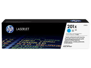 HP CF401X cyan toner č.201X velký cca 2300 str. (HP CLJ M252, M277, M274, azurová, ColorSphere 3 Jet