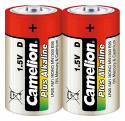 CAMELION 2ks baterie PLUS ALKALINE MONO/D/LR20 blistr baterie alkalické (cena za 2pack)