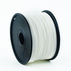 GEMBIRD 3D PLA plastové vlákno pro tiskárny, průměr 1,75 mm, bílé, 3DP-PLA1.75-01-W