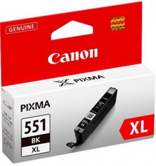 CANON CLI-551BK XL originální náplň černá velká (black) (CLI-551XL BK, CLI551BKXL, CLI551XLBK)