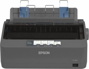 EPSON LX-350, A4, 9 jehel, 347 zn/s, 1+4 kopii, USB+LPT, jehličková
