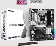 ASROCK B760 PRO RS WIFI (intel 1700 12+13gen, 4xDDR5 7200MHz, 4xSATA3, 2x M.2, HDMI+DPort +eDP, 1xGLAN, ATX)