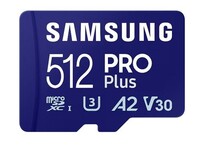 SAMSUNG micro SD card SDXC 512GB PRO PLUS class10 UHS-I U3 V30 (+ 1x adapter microSD na SD)