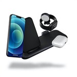 ZENS Aluminium 4 in 1 Stand Wireless Charger with 45W USB PD Black